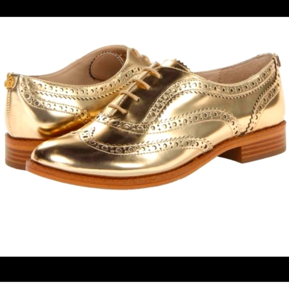 Sam Edelman Shoes - Sam Edelman gold oxfords
